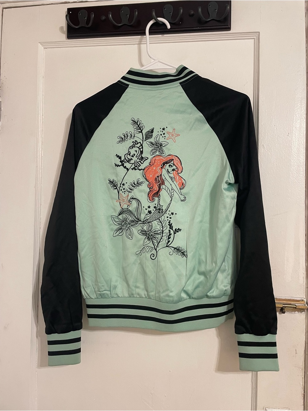 The Little Mermaid Embroidered Bomber Jacket - Women's
